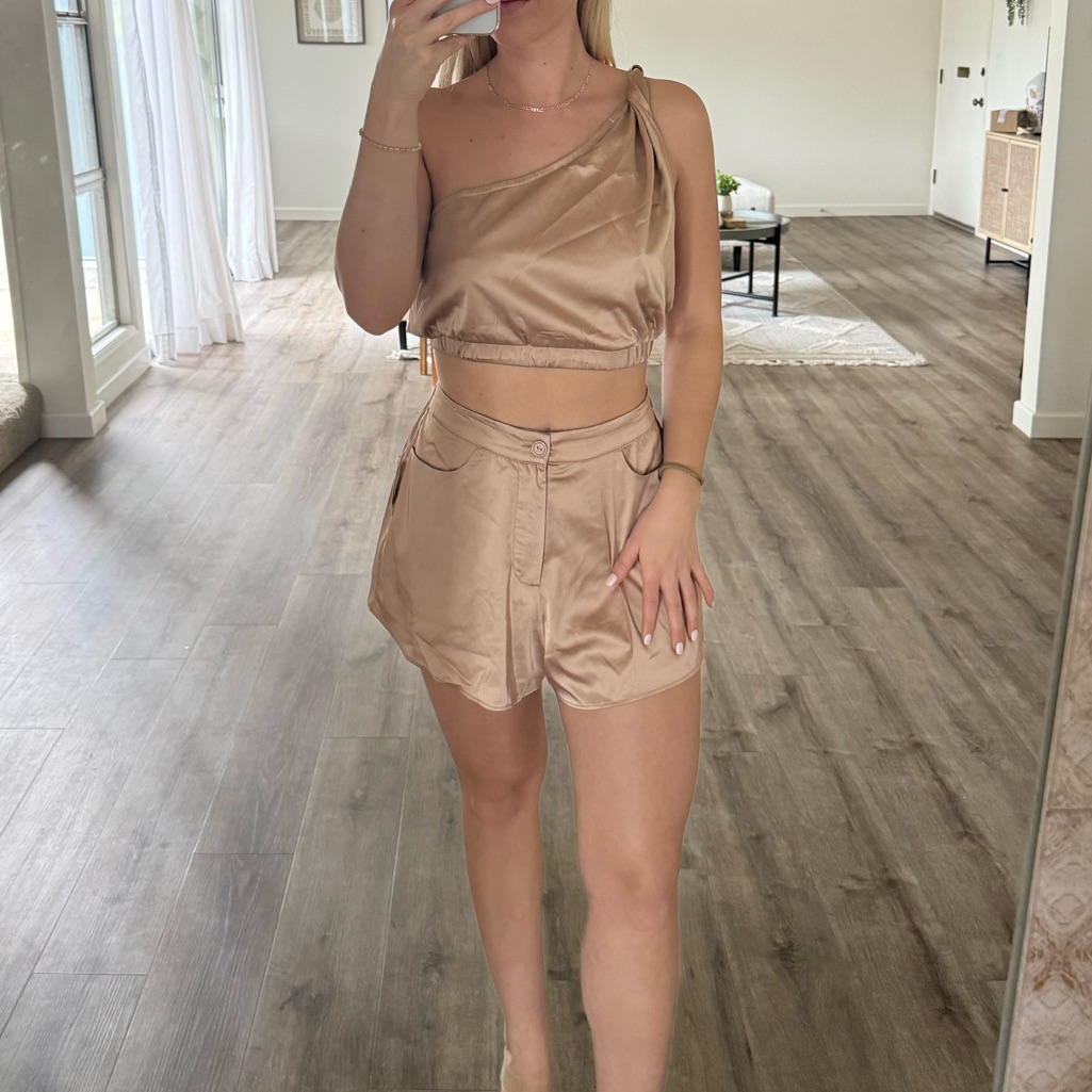 Satin Short Set